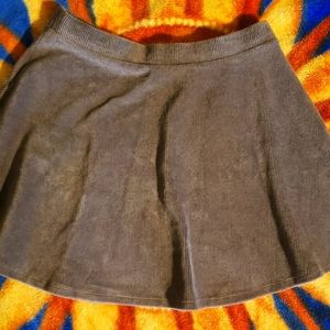 Velvet striped skirt